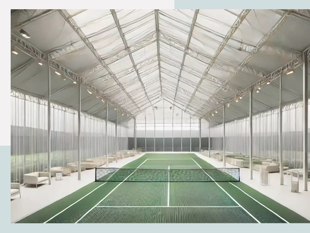 Строительство теннисных кортов в Губкине