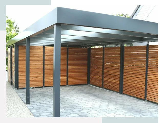 Навесы для парковки в Губкине