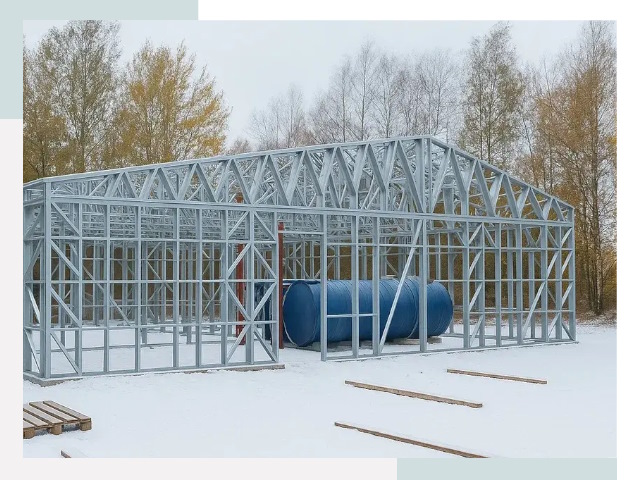 Металлические ангары в Губкине