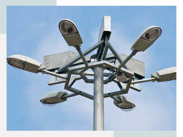 Монтаж осветительных мачт в Губкине