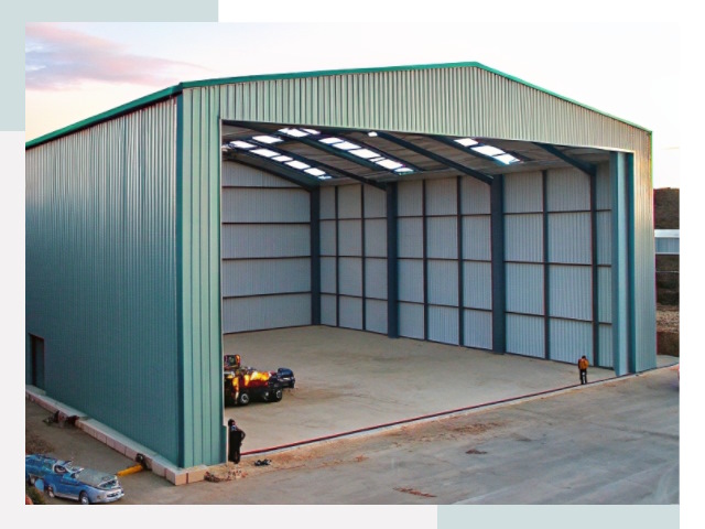 Строительство ангаров в Губкине